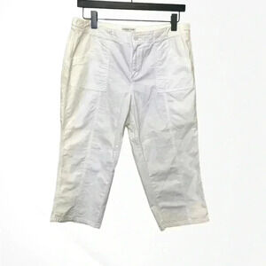 Coldwater Creek Bright White  Capris w Stretch